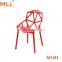 colorful cheap leisure plastic chairs