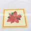 printed paper napkin with flower image