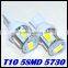 NEW 2015 Wholesale white T10 W5W 5630 5smd super bright Auto led car lighting wedge auto lamp
