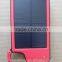 Factory Wholesale Portable Solar Charger 4050mAh Key Chain Solar Power Bank External Battery Pack For Smart Phone.