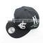 BSH033 New black 6 panels fashion baseball cap Fashion letter embroidered snapback sport hat