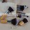 Fashionable private label cheap kabuki travel bamboo handles makeup brush kits