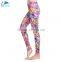 Latest design hot sale womens yoga leggings with floral printings