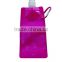 Resealable folding liquid stand up pouch with spout