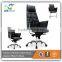 high back black leather executive bride chrome steel base office chair GAC024