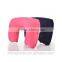 High Quality Flocked PVC Inflatable Travel Neck Pillow