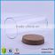 2100ml Clear Straight Sided Wide Mouth Airtight Glass Container Jars With Cork Lid