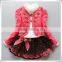 2015 Spring Autumn Fashion Children Clothing Girls Floral Dress Suit Kids Princess Lace Three-piece Sets children girl dress G10