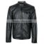 Mens slim fit soft pu leather jacket