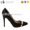 Factroy wholesale steel toe ladies high heel formal shoes