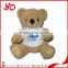 China factory direct sale custom made cute stuffed plush bear teddy