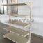 Double-sided upper blade supermarket shelf