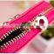2016 High quality wallet zipper PU leather wallet cute coin purse for lady