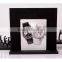 OEM wooden watch display stand with brown baker lacquered watch window display