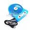 New Arrival Portable Mini USB Fan Strong Wind Desk Fan 3 Speed Modes Cool USB Electric Fan for Camping/Hiking/ Indoor/ Outdoor