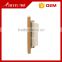 China fashion design BIHU golden color panel 2 gang electrical wall switch prices