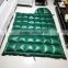 Nylon down sleeping bag 4kg brown & emerald green