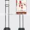 Square Base Metal POP Menu Display Stand