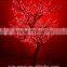 Fashion Red Color Artificial Cherry Blossom Led Flower Tree Light For Christmas