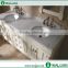Prefab low price G603 granite vanity top / one piece bathroom sink and countertop