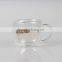 China supplier 170ml personalized tea coffee wine glass drinking cup double wall glass cup