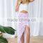 2015 New designs fashion Pink Flower Print Maxi Skirt / Latest Skirt Design Pictures