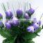 H44m Purple Fabric Garden Flowers Artificial Spring Crocus