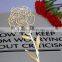 Snowflake craft metal wedding bookmark