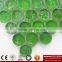 IMARK Penny Round shape Green Iridescent Glass Mosaic Swimming Pool Tile