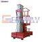 2016 Top Quality movable hydraulic man lift aerial aluminum one man lift with low cost