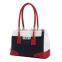 2016 Top grade mix color PU leather woman handbags factory