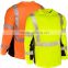 Safety Black Series Class 3 hi vis work shirt Breathable Reflective Tape