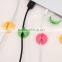 Lightweight hole multi-color silicone cable winder