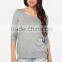 2016 New Spring Back Slit Lace Patchwork Long Sleeve Women Shirt Knitwear HDY-141M012