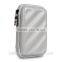 Fashion Bubm PU Silver Mini Digital Storage Bag Usb Headphones Cable Bag Waterproof And it Broke