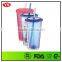 Bpa Free Insulated Double Wall 20oz Plastic Travel Tumbler With Straw