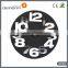 3D Big Digital Modern Contemporary Home Office Decor Round Quartz Wall Clock