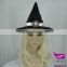 Black Halloween hats witch hat with white ribbon