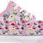 new designed fashion sports shoes flower sneakers footwear women's casual shoes