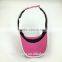 100% Cotton Twill 3D Embroidery Sun Visor Hats Ladies