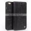QIALINO Drop Shipping Case, Full Grain Genuine For iPhone 6 Case Leather Wallet Stand Cover For iPhone6 plus