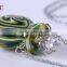 Empty Glass Perfume Bottles Fragrance Essential Oil Diffuser Locket Necklace jewelry