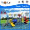 Colorful used water park equipment cool large plastic water slide for sale cheap kids water playground