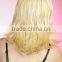 Yellow color cosplay hair wigs, synthetic hair party wigs