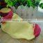 Factory Custom High Quality 0-3years Old Baby Ankle Socks, Yellow Color and Red in the Bottom