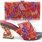 Various color shoes and bags to match african shoes and bag set for party