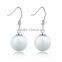 2015 new arrival Stick earring with cat's eye!!! Opal jewelry stick earring silver jewelry where to buy!!!