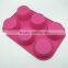 6 Cavities Candy Jelly Mold Silicone Muffin Pan