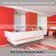 2016 wholesales durable acrylic solid surface reception desk