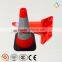 Warning Colored PVC Traffic Cone With Rubber Base